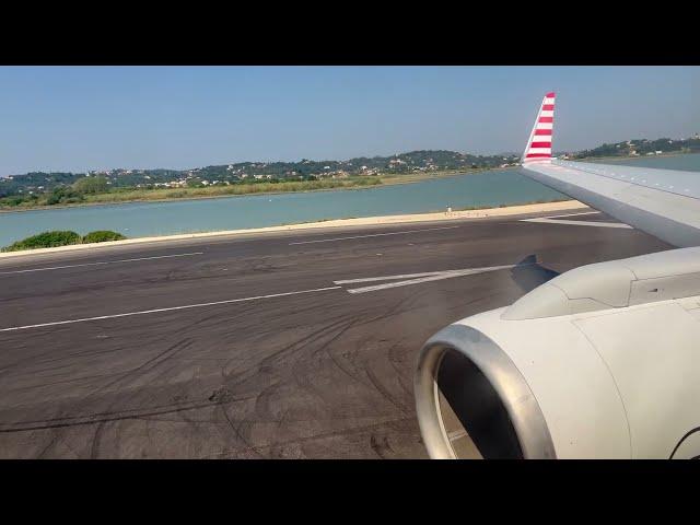 Condor B757-330 D-ABOM Powerful Takeoff in Corfu