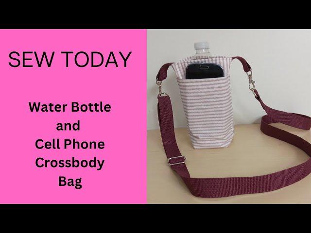 Water Bottle and Cell Phone Crossbody Bag