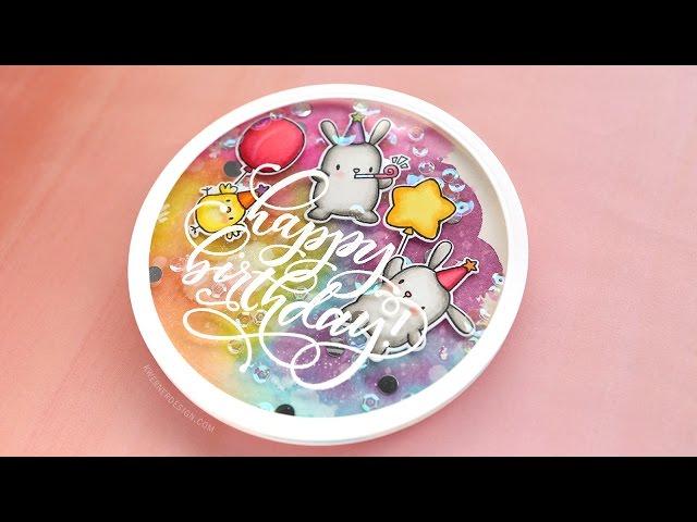Suspended Shaker Birthday Card