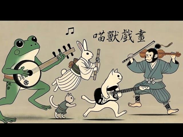 Shamisen 三味線 X  Electric Guitar X Flute X Violin【喵獸戲畫】Background Music for Studying or Work