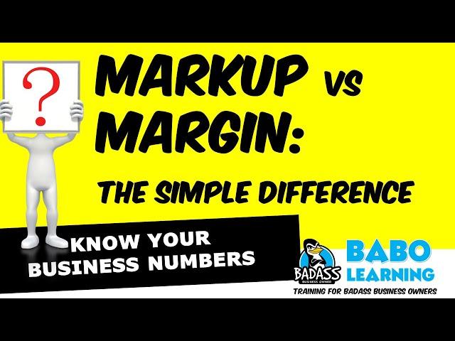 Markup vs Margin – The Simple Difference Between Margin and Markup