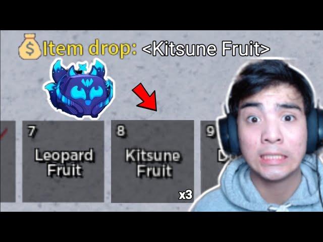 Omg... I Got 3 Kitsune Fruit In Blox Fruits (No Way!)