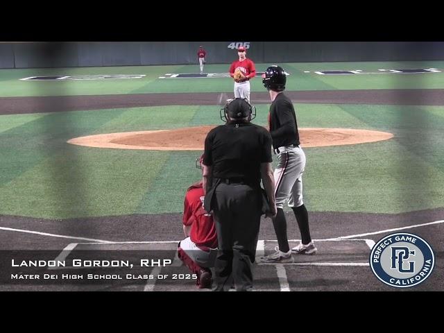 Landon Gordon Prospect Video, RHP, Mater Dei High School Class of 2025