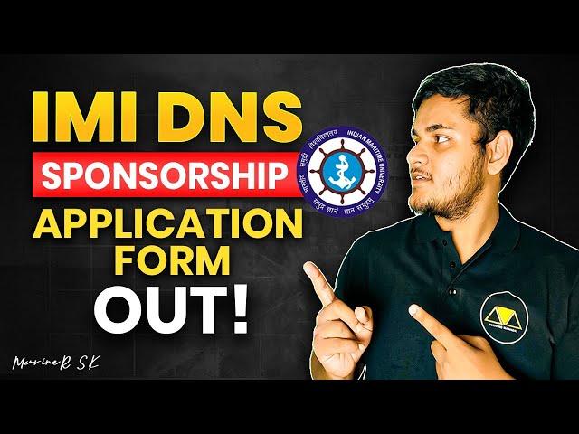 IMI DNS Sponsorship Application Form Out | August 2025 Batch