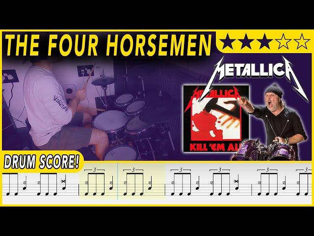 The Four Horsemen - Metallica | DRUM SCORE Sheet Music Play-Along | DRUMSCRIBE