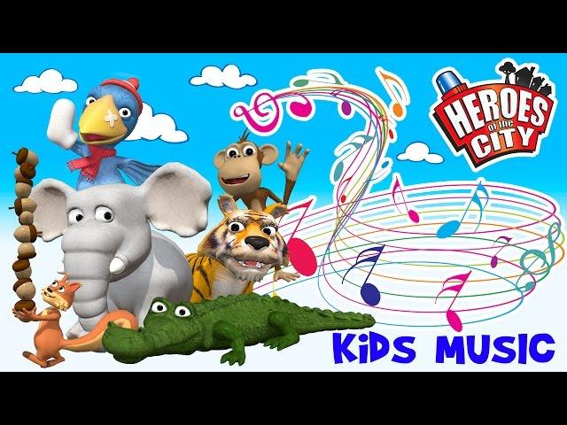 Kids Songs | The Animals at the Zoo - Heroes of the City |  | Car Cartoons | Car Cartoons