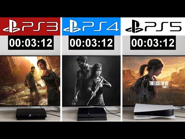 THE LAST OF US | PS3 vs PS4 vs PS5 - Graphics and Loading Times