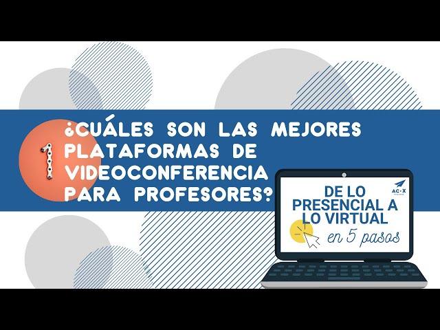  ENSEÑAR ESPAÑOL ONLINE: PLATAFORMAS DE VIDEOCONFERENCIA para profesores