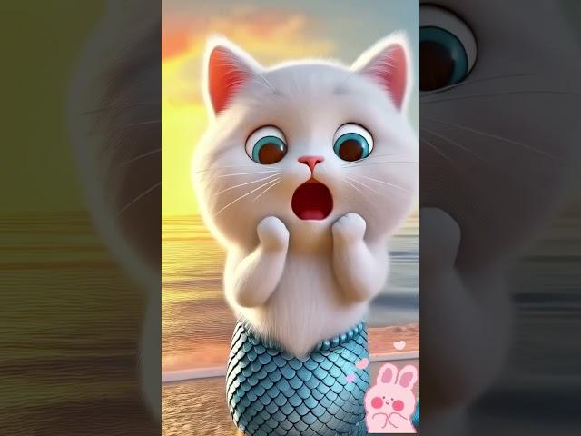 MERMAID CATS!?? ‍️.   #cat #funny #shorts