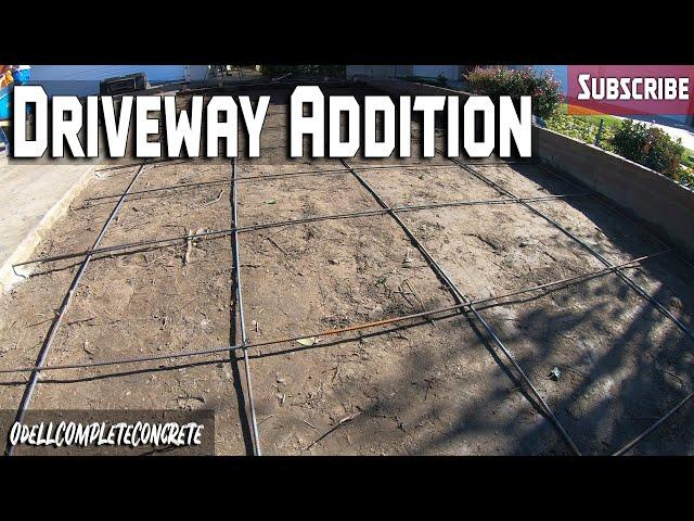 How to Pour a Driveway Addition Part 1 (Setup)