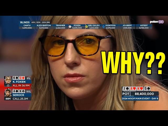 We Need To Talk About Kristen Foxen (WSOP Drama)