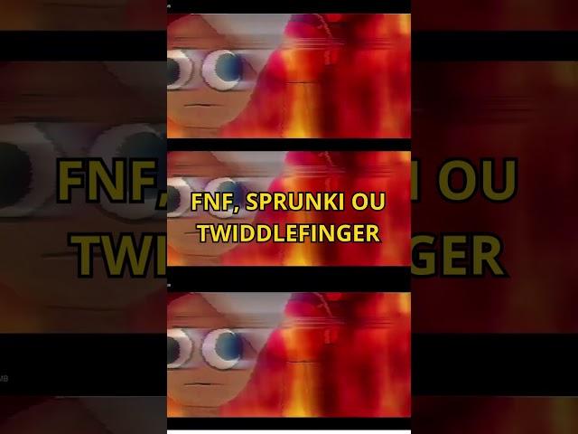 FNF, SPRUNKI OU TUIDDLEFINGER #shorts #fnfmod #fivegames  #fridaynightfunkin #mods #desafiosrítmicos