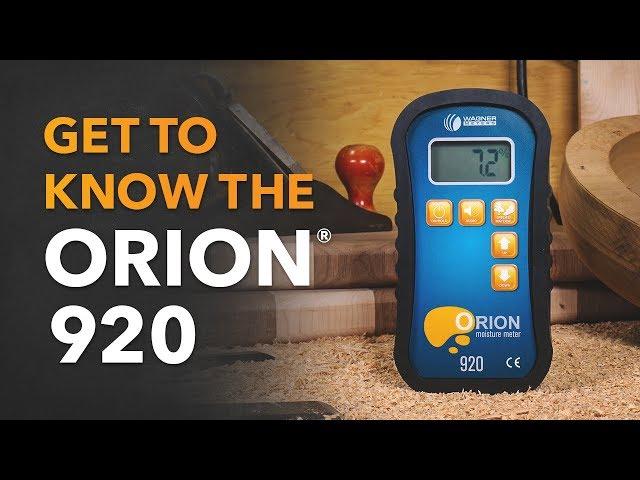 Orion 920 Moisture Meter: Get to Know and How to Use - Wagner Meters