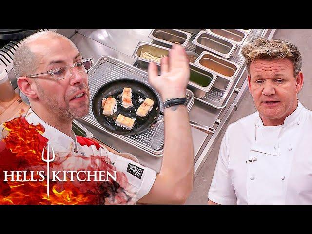 The One That Got Away - Trev Forgets KEY Seafood Dish Ingredient... The Fish! | Hell's Kitchen