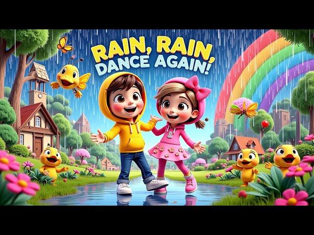 Rain Rain Come Again | Dance with Animals | Kids Song | Fun Song for Toddlers & Preschoolers