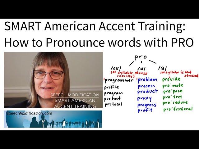 How to Pronounce Words with "pro"