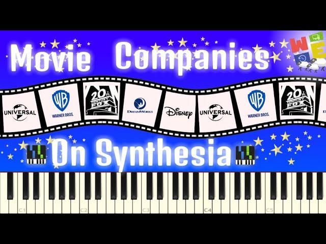 26 MOVIE COMPANY INTROS ON SYNTHESIA