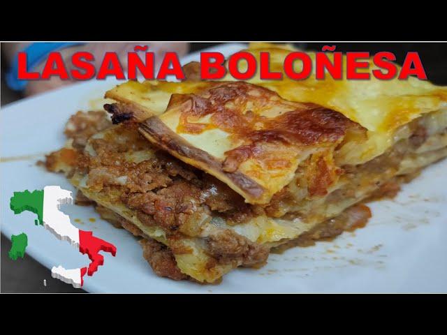 Lasaña Boloñesa | Receta Casera muy fácil | Sabores del Mundo  Lasagna Bolognesa