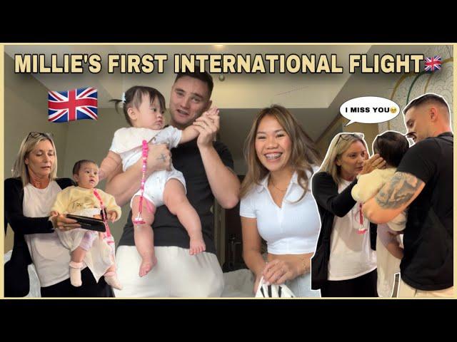 WE'RE FINALLY BACK IN UK | NA SURVIVE NAMIN ANG MAGABANG FLIGHT WITH MILLIE| TALBOTFAM️