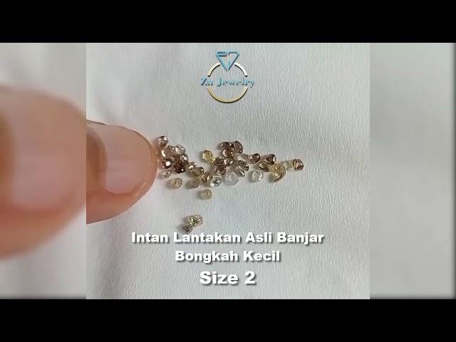 Natural rough / raw diamond - Berlian mentah / Intan lantakan asli banjar, bongkah kecil size 2