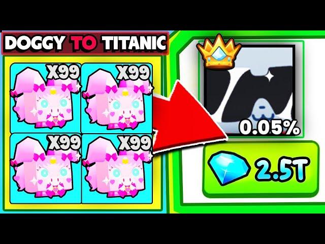 Going From DOG To TITANIC in Pet Simulator 99! (Day 3)