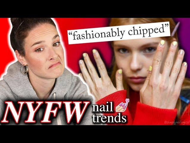 Fashion Week 2019 Nail Trends: Review & recreation (click for style icon)