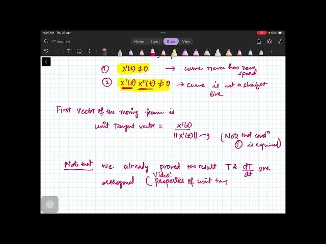 lecture 15: The moving frame