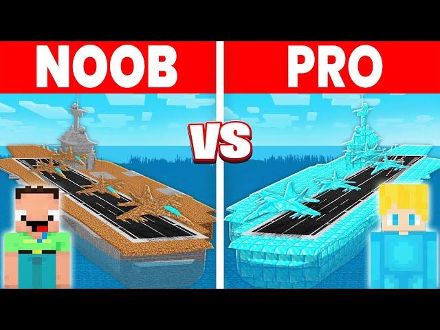 NOOB vs. PRO: FLUGZEUGTRÄGER Bau Challenge in Minecraft