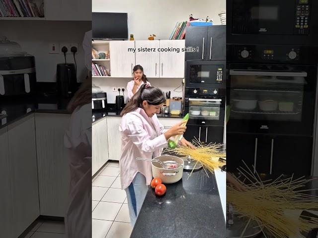 Twins and pasta cooking disaster in the kitchen  #laugh #funny #siblings #cook #hilarious #stove