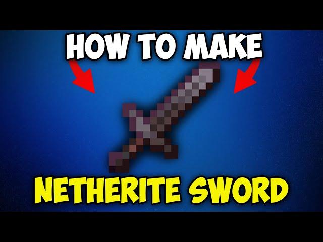 How to Make NETHERITE SWORD in Minecraft 1.21.3