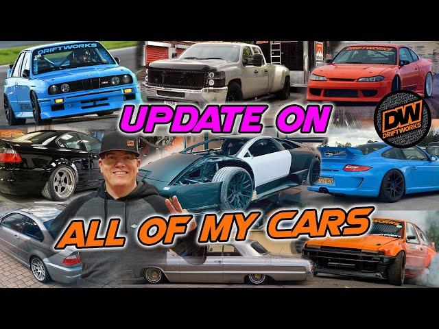 Update on all of my cars (inc the Murcielago GT1 project) Modified car collection.