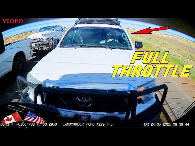MAN RAMS CAR OUT OF HIS WAY FOR NOT MOVING FAST ENOUGH