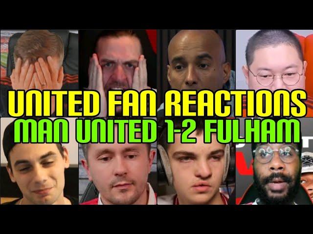 ANGRY  MAN UNITED FANS REACTION TO MAN UNITED 1-2 FULHAM | FANS CHANNEL