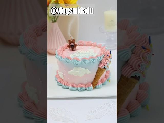 How To Make Normal Cake Design #cake #cakedecoration #cakearttutorials #food #trending