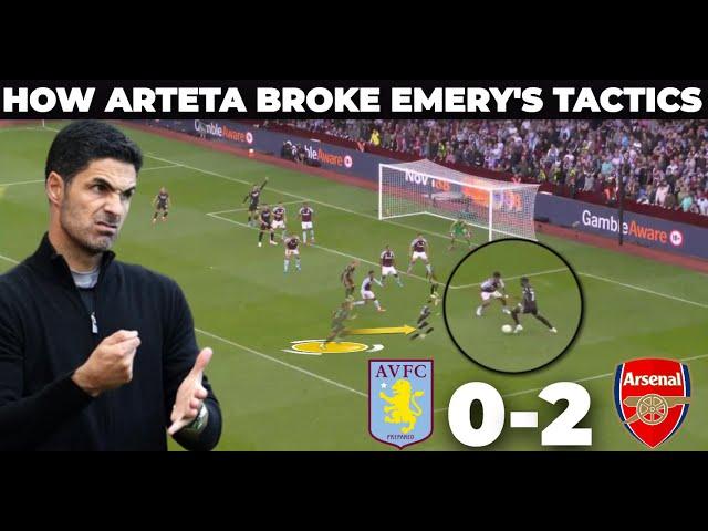 How Arteta Solved Unai Emery's Tactical Plan | Aston Villa vs Arsenal 0-2 | Tactical Analysis