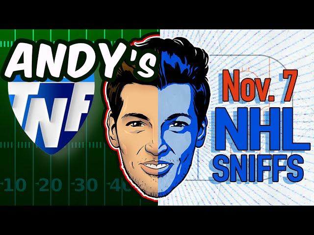 Andy's Best NFL + NHL Sniffs, Picks & Pirate Parlays 11/7/24 | TNF Bengals-Ravens