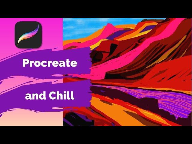 Procreate Painting with Chill Music