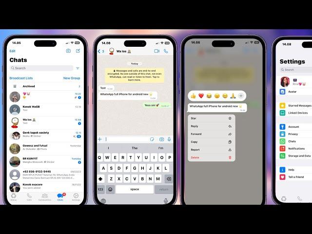 cara ubah WhatsApp android menjadi WhatsApp full iPhone anti gagal
