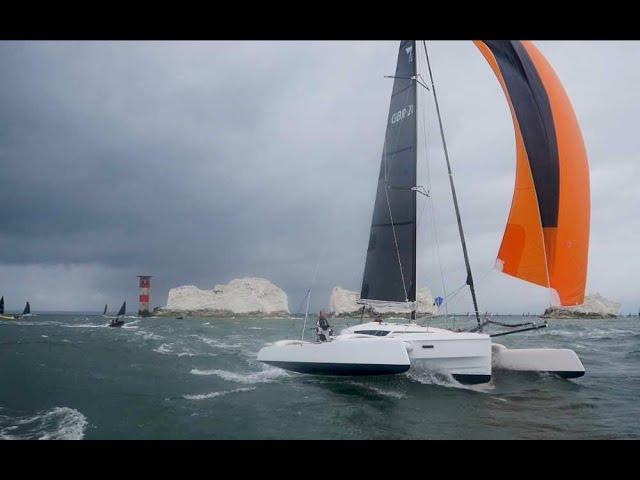 Dragonfly 28 trimaran wins Round the Island race 2023