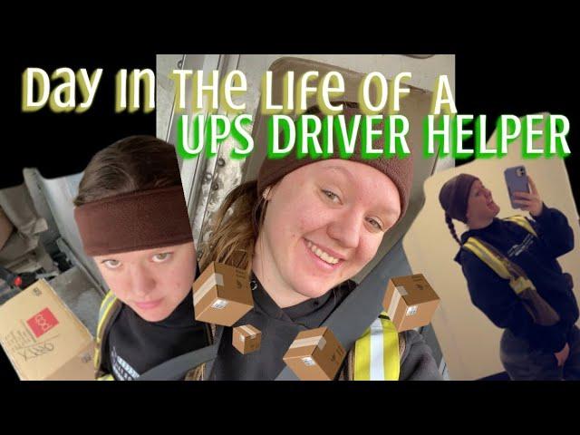 DAY IN THE LIFE OF A UPS DRIVER HELPER// Seasonal work :)