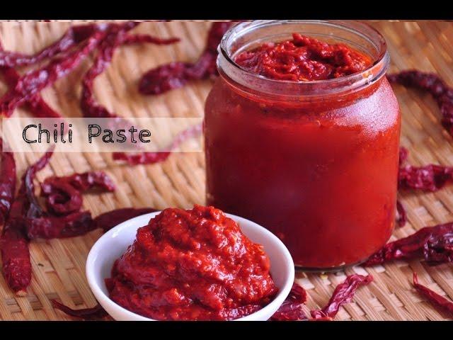 Dried RED CHILLI Paste | Chili Paste - Essential Basic Recipe