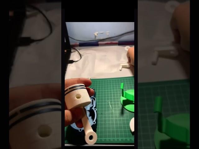 Combustion piston 2 stroke. #3dprinting layerlab.bigcartel.com