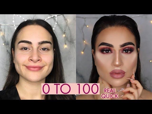 0 to 100 REAL QUICK MAKEUP TRANSFORMATION I Aylin Melisa