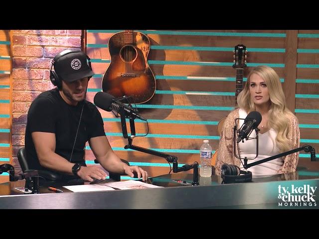 Chuck Wicks Tells Carrie Underwood She Looks "So Pregnant" - Ty, Kelly & Chuck