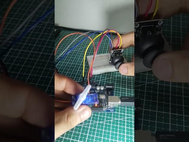 #servo #arduino #electronics #joystick  #controlling the servo with joystick