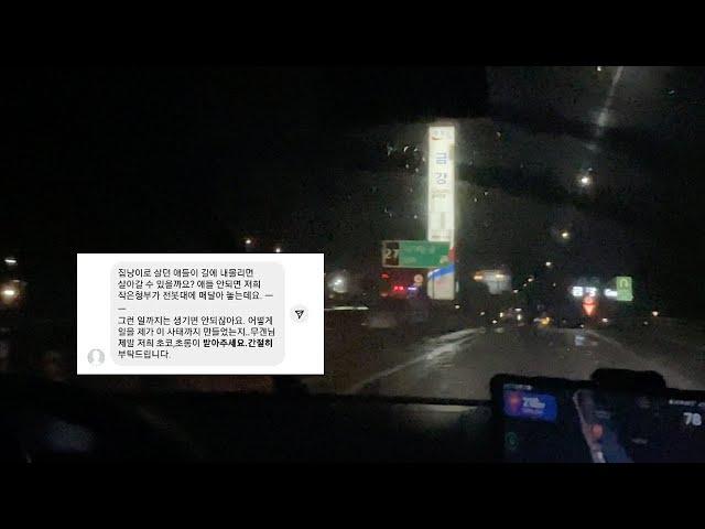 폭우 속 밤길 300km를 달려가 구한 두 고양이