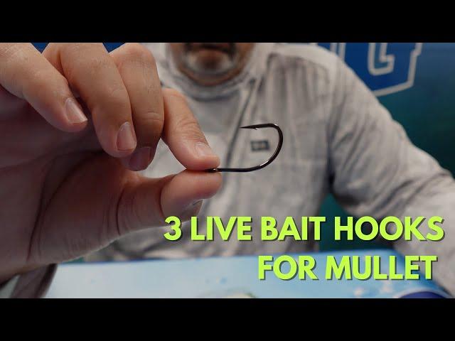 Live Bait Hooks for Finger Mullet and Larger Size Baits