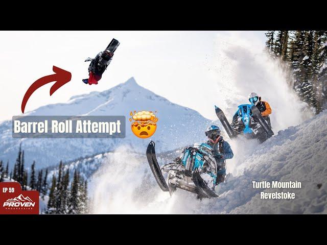 Sunny Day Snowmobiling in Revelstoke's Alpine - Barrel Roll Attempt - | EP 59