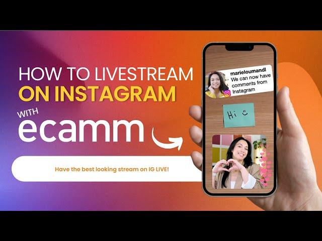 How to Go Live on Instagram with Ecamm #instagramlive