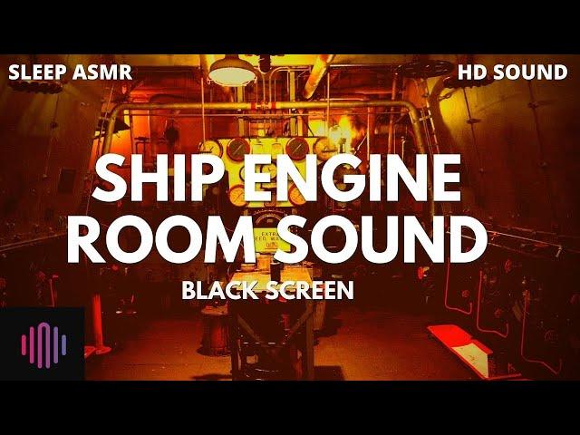 Engine Room  / 10 hours of ship engine sounds with a black screen for deep chill 